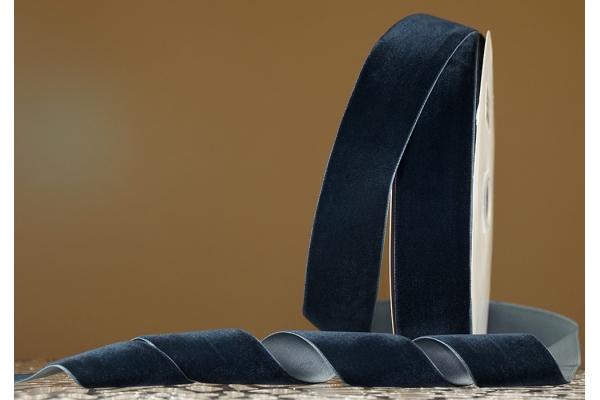 Стрічка оксамитова (велюр) 4,0 см, темно-сірий (№C78) (1 рулон) (27м) Стрічка оксамитова (велюр) 4,0 см, темно-сірий (№C78) (1 рулон) (27м)