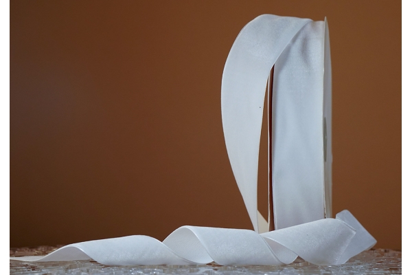 Стрічка оксамитова (велюр) 4,0 см, білий (№WH) (1 рулон) (27м) Стрічка оксамитова (велюр) 4,0 см, білий (№WH) (1 рулон) (27м)