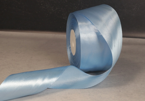 Стрічка атласна 4 см, блакитний (№20).